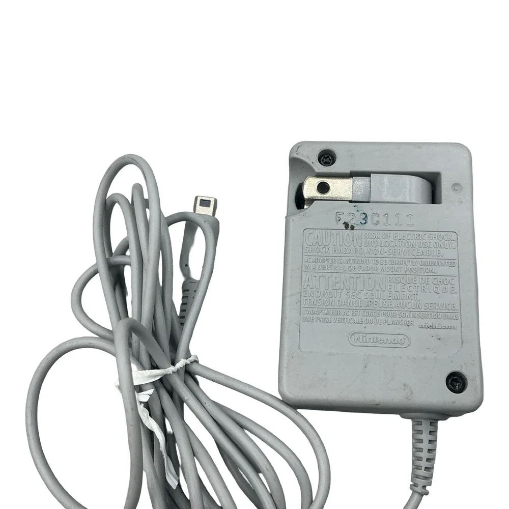 Nintendo 3DS DSi 2DS XL AC Adapter Power Supply WAP-002(JPN) Gray